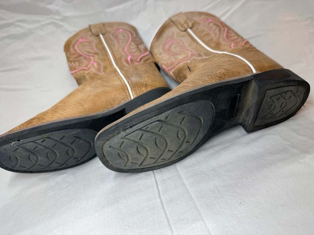Shyanne BVB9155 Brown Western Cowboy Boots Size 4.0D - Picture 4 of 9